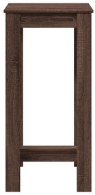 vidaXL Τραπέζι Μπαρ Καφέ Δρυς 51x50x103,5 εκ. Επεξ. Ξύλο