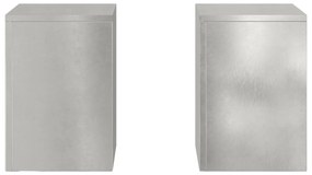 vidaXL Στήριγμα Φυτών Εξωτερικού Χώρου 2 τμχ 24x24x35 εκ Ανοξείδωτο ατσάλι