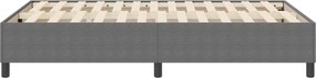 vidaXL Κρεβάτι πλατφόρμα Ανοιχτό γκρι 120 x 200 cm