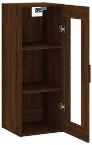 vidaXL Ντουλάπι Τοίχου Καφέ Δρυς 34,5 x 34 x 90 εκ.