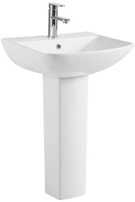 Νιπτήρας Με Κολόνα Amfipolis TR-367 56x45x83cm White Karag Πορσελάνη