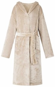 vidaXL Φόρμα Μπάνιου Με Κουκούλα Μπεζ xl Φανέλα