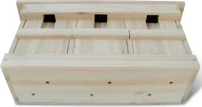 vidaXL Φωλιές Σπουργιτιών 2 τεμ. 44 x 15,5 x 21,5 εκ. Ξύλινες