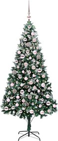 vidaXL Τεχνητό Χριστουγεννιάτικο Δέντρο με 300 LED Πράσινο 210 cm