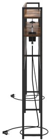 vidaXL Κεφαλάρι Αποθήκης Καπνιστή δρυς 180 cm Επεξεργασμένο ξύλο