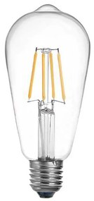 Λαμπτήρας LED ST64 Bulb pakoworld 4W 3000K E27 clear
