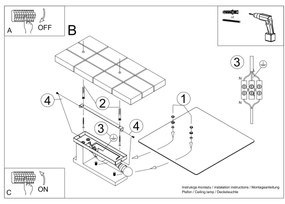 Sollux Φωτιστικό οροφής Lappo 2,ξύλο, γυαλί,2xE27/60w