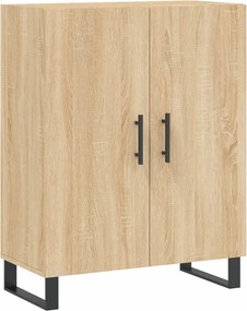 vidaXL Ντουλάπι Sonoma δρυς 69,5 x 34 x 180 εκ. από Επεξεργασμένο Ξύλο