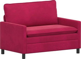 vidaXL Σετ Καναπέ 2 pcs Κόκκινο Βελούδο