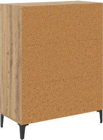 vidaXL Πλαϊνό γραφείο Artisan Oak 69,5 x 32,5 x 90 εκ