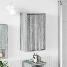 vidaXL Ντουλάπι Μπάνιου Γκρίζο Σονομα 39 x 23,5 x 65 εκ.