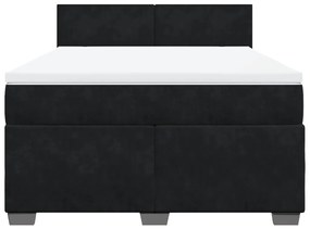 ΚΡΕΒΑΤΙ BOXSPRING ΜΕ ΣΤΡΩΜΑ ΜΑΥΡΟ 140X190 ΕΚ. ΒΕΛΟΥΔΙΝΟ 3288602