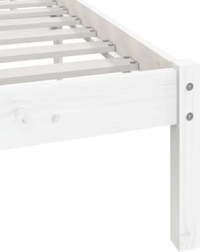 vidaXL Σκελετός Κρεβ. Χωρίς Στρώμα Λευκό 75x190 εκ Μασίφ Πεύκο