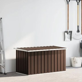 vidaXL Μπαούλο Αποθήκευσης Κήπου Καφέ 129 x 67 x 65 εκ.