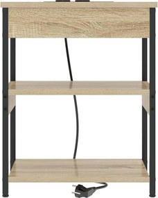 vidaXL Κομοδίνο Δρύς Sonoma 41 x 31 x 51 εκ. Επεξεργασμένο ξύλο