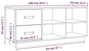 ΠΑΠΟΥΤΣΟΘΗΚΗ 100X34X45 ΕΚ. ΑΠΟ ΜΑΣΙΦ ΞΥΛΟ ΠΕΥΚΟΥ 820177