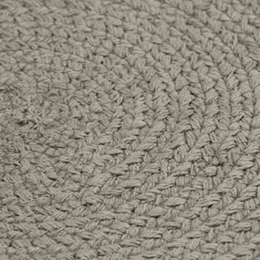 vidaXL Σουπλά Στρογγυλά Απλά 4 τεμ. Γκρι 38 εκ. Βαμβακερά