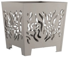 vidaXL Φωτιά Καφέ 40 x 40 x 40 cm Ατσάλι σκληρυθέν στον αέρα