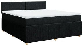 ΚΡΕΒΑΤΙ BOXSPRING ΜΕ ΣΤΡΩΜΑ ΜΑΥΡΟ 200X200 ΕΚ. ΥΦΑΣΜΑΤΙΝΟ 3289858