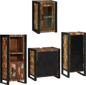 vidaXL Σετ Επίπλων Μπάνιου 4 τμχ. Πολύχρωμο 55 x 35 x 60 εκ.