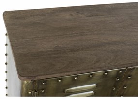 Σκευοθήκη DKD Home Decor Χρυσό Μέταλλο 152 x 35 x 69 cm