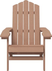 vidaXL Καρέκλα Κήπου Adirondack Καφέ από HDPE