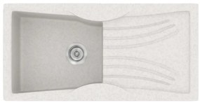 Sanitec Classic 328 Metallic Ice Ένθετος Νεροχύτης 55 cm