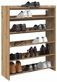 Ράφι παπουτσιών vidaXL Artisan Oak 80x25x100 cm Κατασκευασμένο ξύλο