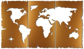 Διακοσμητικό τοίχου World map  Mήκος 125.00 Βάθος 2.00  Ύψος 73.00 161945069