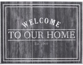 Πατάκι Εισόδου Ecomat Tradition 730 Welcome To Our Home 45X60cm Dark-Brown Sdim 45 X 60