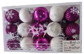 Σετ Χριστουγεννιάτικες μπάλες - 4cm - 30pcs - 02352-02352