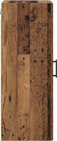 vidaXL Επιτοίχιο ντουλάπι Παλιό Ξύλο 34,5 x 34 x 90 εκ.