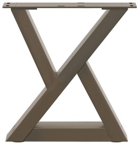 vidaXL Πόδια Τραπεζιού Σαλονιού 2 τεμ. από Φυσικό Ατσάλι 40x(30-31,3) εκ. Ατσάλι