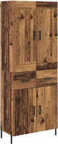 vidaXL Highboard 2 pcs Παλιό Ξύλο Επεξεργασμένο ξύλο