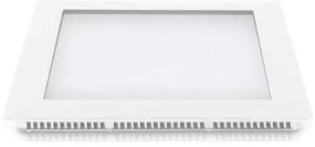 Χωνευτό Φωτιστικό Τετράγωνο LED 18W 4000Κ PANAGOULAS 05-100351-1 Λευκό