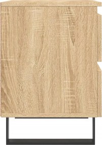 vidaXL Κομοδίνα 2 τεμ. Sonoma Δρυς 40 x 35 x 50 εκ. από Επεξεργ. Ξύλο