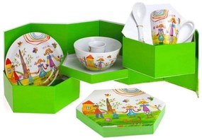 Σερβίτσιο Φαγητού Παιδικό Family (Σετ 5Τμχ) 28.3180.90 Multi Cryspo Trio Porcelain