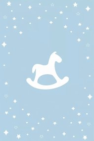 Χαλί Παιδικό Bambino Rocking Horse 8611AXY Light Blue Ezzo 133X190cm