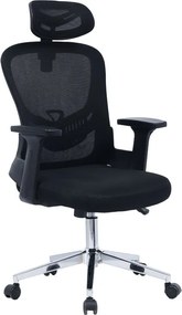 Καρέκλα γραφείου διευθυντή Ignatius pakoworld mesh μαύρο