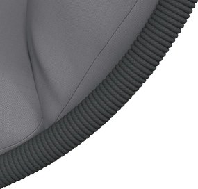 vidaXL Πολυθρόνα Egg Κρεμαστή με Βάση Γκρι Συνθ. Ρατάν / Ατσάλι