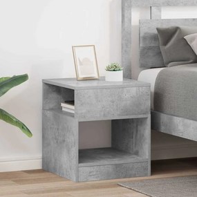 vidaXL End Table 2 pcs Σκυρόδεμα Γκρι 40,5 x 40 x 45 εκ