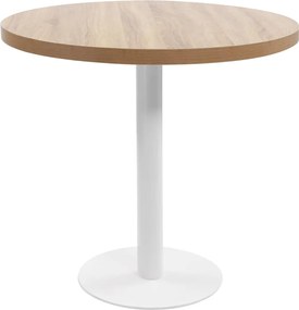 vidaXL Τραπέζι Bistro Ανοιχτό Καφέ 80 εκ. από MDF
