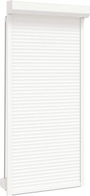 vidaXL Ρολό εισόδου Λευκός 100 x 210 cm Αλουμίνιο και Πολυουρεθάνη