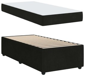 vidaXL Σκελετός κρεβατιού με στρώμα Άλλο Μαύρο 90 x 200 cm Βελούδο