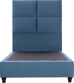 ΚΡΕΒΑΤΙ MILO ΜΠΛΕ ΒΕΛΟΥΔΟ HM652.09 ΓΙΑ ΣΤΡΩΜΑ 90x200 εκ.