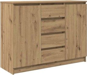 vidaXL Συρταριέρα με Συρτάρια Τεχνίτης Δρυς 100,5x35x76 εκ. Επεξ. Ξύλο