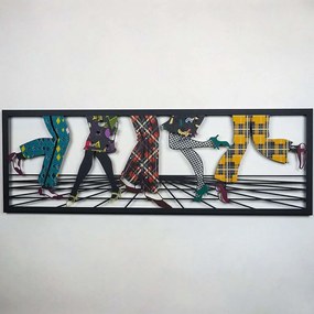 Διακοσμητικό Τοίχου Let's Dance 507ATP1212 31x95cm Multi Wallity Ατσάλι