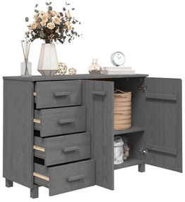 vidaXL Συρταριέρα HAMAR Σκ. Γκρι 113 x 40 x 80εκ. Μασίφ Ξύλο Πεύκου