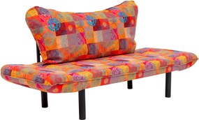 2-Seat Sofa-Bed Chatto - Patchwork Multicolor