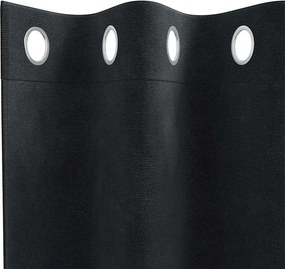 vidaXL Κουρτίνες συσκότισης 2 pcs Μαύρο 140 x 260 cm Βελούδο
